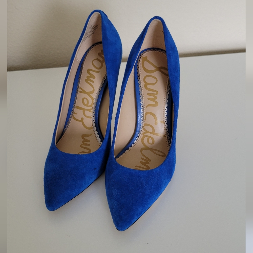 Sam Edelman Danna Suede Pump in Sapphire Blue Size 5M